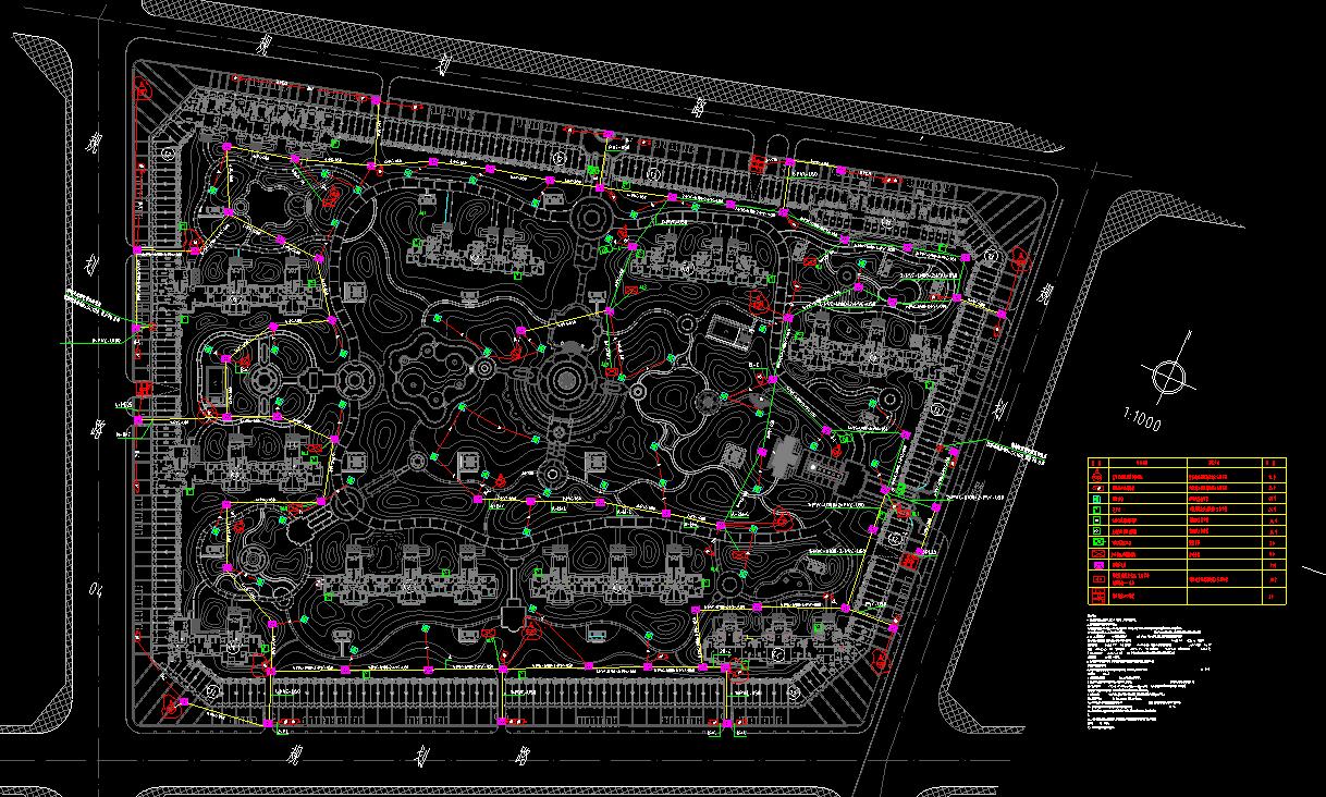 某77万米住宅小区弱电系统设计图(包含超高层)免费下载 - 电气图纸